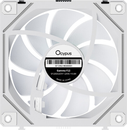 Купить Комплект вентиляторов Ocypus Gamma F12 UNI WH ARGB 3 IN 1 [Gamma-F12-WH3AM00U-GL] белый  5628521. Характеристики, отзывы и цены в Донецке