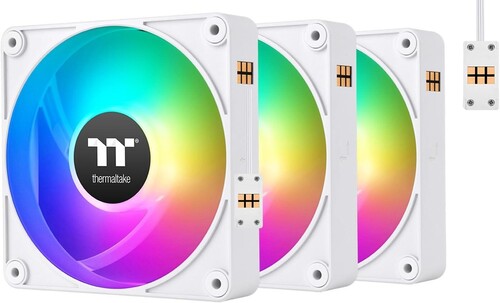 Купить Комплект реверсных вентиляторов Thermaltake CT120 EX Reverse ARGB Sync White [CL-F194-PL12SW-A]  5462168. Характеристики, отзывы и цены в Донецке