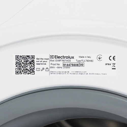 Купить Стиральная машина Electrolux EW9F7607WCE белый  9215370. Характеристики, отзывы и цены в Донецке