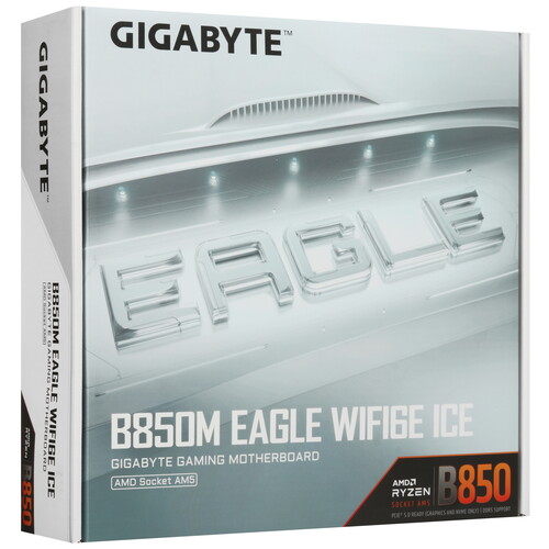 Купить Материнская плата GIGABYTE B850M EAGLE WIFI6E ICE  5630832. Характеристики, отзывы и цены в Донецке