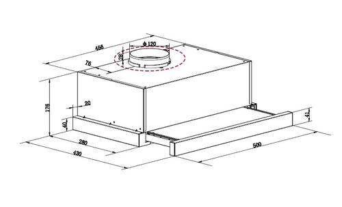 Купить Вытяжка телескопическая LEX HUBBLE 500 LIGHT бежевый/бежевый  8151291. Характеристики, отзывы и цены в Донецке