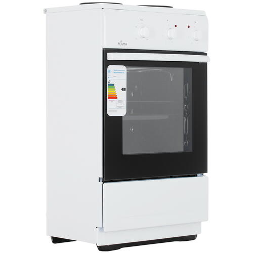 Купить Электрическая плита FLAMA CE 32011 W белый  9973269. Характеристики, отзывы и цены в Донецке