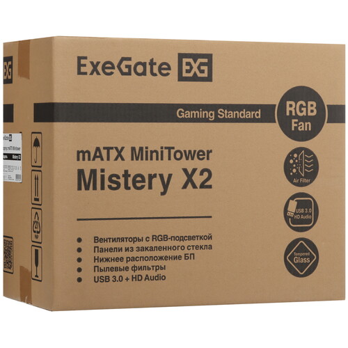 Купить Корпус ExeGate Mistery X2  9101551. Характеристики, отзывы и цены в Донецке