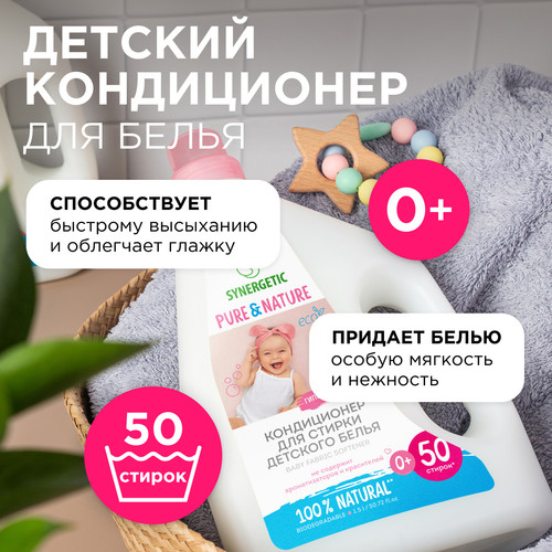 Купить Кондиционер для стирки SYNERGETIC 110450  9350096. Характеристики, отзывы и цены в Донецке