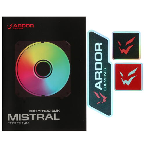 Купить Комплект вентиляторов ARDOR GAMING Mistral PRO YH120 ELIK ARGB  черный  5437415. Характеристики, отзывы и цены в Донецке