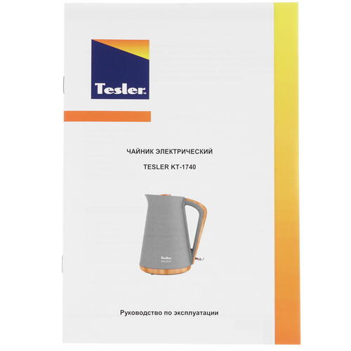 Купить Электрочайник Tesler KT-1740 серый  8161064. Характеристики, отзывы и цены в Донецке
