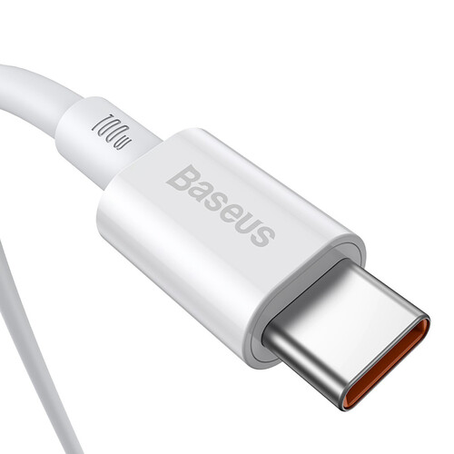 Купить Кабель круглый Baseus USB Type-C - USB Type-C белый 1 м  9260774. Характеристики, отзывы и цены в Донецке