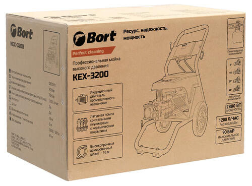 Купить Мойка высокого давления Bort KEX-3200  , Без АКБ , Без ЗУ  9116317. Характеристики, отзывы и цены в Донецке