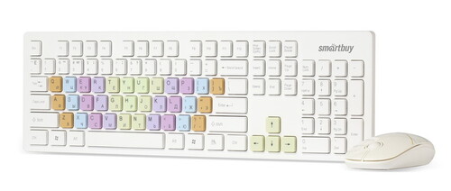 Купить Клавиатура+мышь беспроводная   Smartbuy SBC-218346AG-W белый  1114814. Характеристики, отзывы и цены в Донецке