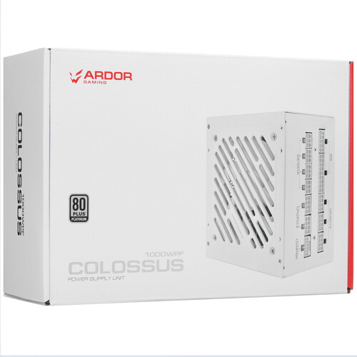 Купить Блок питания ARDOR GAMING Colossus 1000WPF Platinum  белый  9101038. Характеристики, отзывы и цены в Донецке