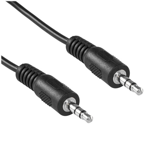 Купить Кабель   Сигнал 3.5 mm jack - 3.5 mm jack черный  5480115. Характеристики, отзывы и цены в Донецке