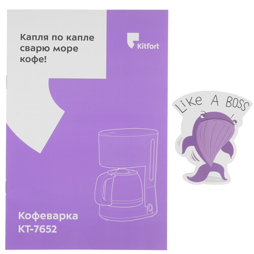 Купить Кофеварка капельная Kitfort КТ-7652 красный  9263521. Характеристики, отзывы и цены в Донецке
