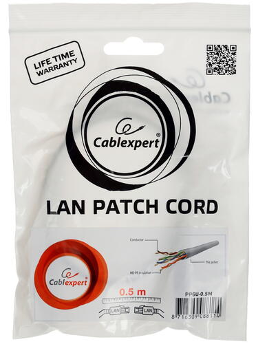 Купить Патч-корд Cablexpert PP6U-0.5M  1157394. Характеристики, отзывы и цены в Донецке