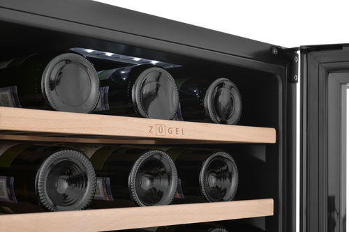 Купить Винный шкаф ZUGEL ZCWF521DB черный  9238030. Характеристики, отзывы и цены в Донецке