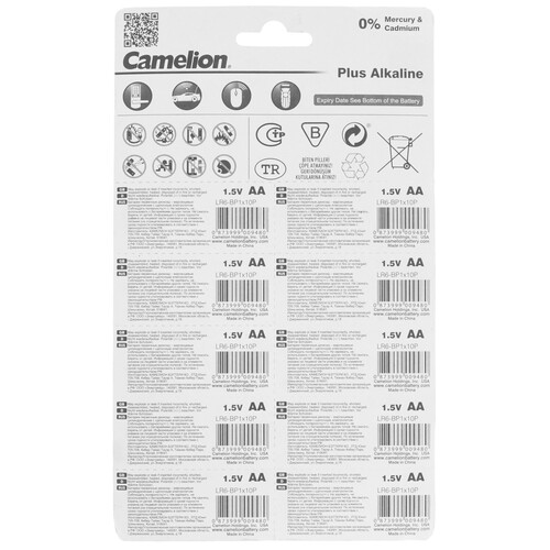 Купить Батарейка Camelion LR6-BP1x10P AA (LR6/ER14505/FR6/R6P)  9105786. Характеристики, отзывы и цены в Донецке