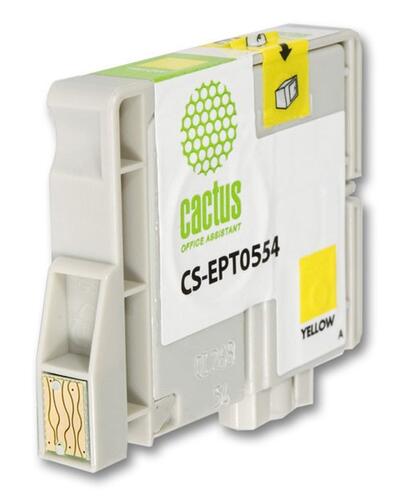 Купить Картридж Cactus CS-EPT0554 желтый  7930561. Характеристики, отзывы и цены в Донецке