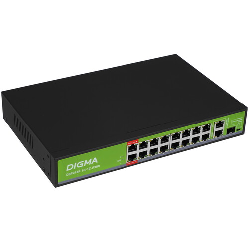 Купить Коммутатор Digma DSP216F-1G-1C-R300  9156501. Характеристики, отзывы и цены в Донецке