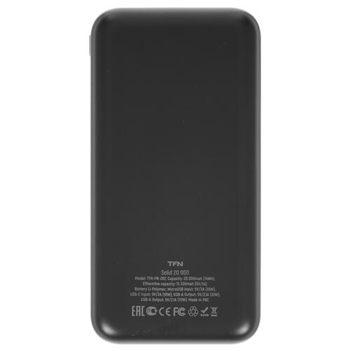 Купить Портативный аккумулятор TFN Solid 20 черный  5000402. Характеристики, отзывы и цены в Донецке