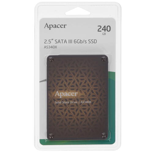 Купить 240 ГБ 2.5" SATA накопитель Apacer AS340X [AP240GAS340XC-1]  4851756. Характеристики, отзывы и цены в Донецке