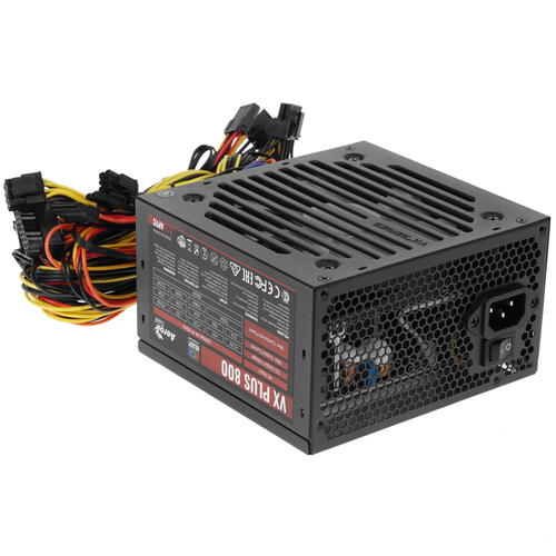 Купить Блок питания AeroCool VX PLUS 800W RGB [VX PLUS 800 RGB] черный  1361056. Характеристики, отзывы и цены в Донецке