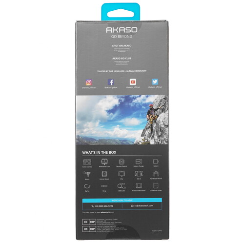 Купить Экшн-камера Akaso Brave 4 черный  9961886. Характеристики, отзывы и цены в Донецке