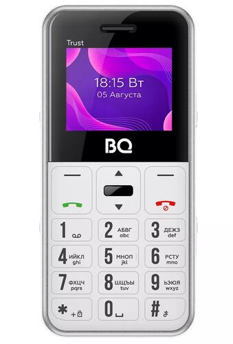 Купить Сотовый телефон BQ 1866 Trust белый/серый  9107016. Характеристики, отзывы и цены в Донецке