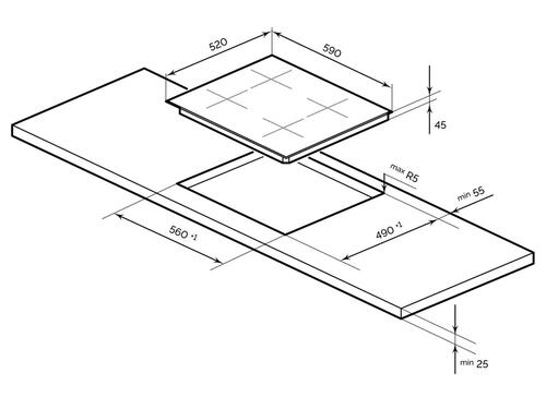 Купить Индукционная варочная поверхность LEX EVI 640 F DS  9071838. Характеристики, отзывы и цены в Донецке