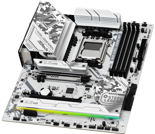 Купить Материнская плата ASRock B650 Steel Legend WiFi  5449691. Характеристики, отзывы и цены в Донецке