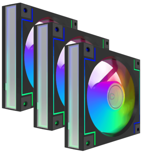 Купить Комплект вентиляторов GameMax RD300 BK [RD300BK]  9140446. Характеристики, отзывы и цены в Донецке