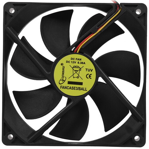 Купить Вентилятор Gembird FANCASE3/BALL [FANCASE3/BALL] черный  1338473. Характеристики, отзывы и цены в Донецке