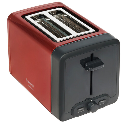 Купить Тостер Bosch DesignLine TAT4P424 красный  1379024. Характеристики, отзывы и цены в Донецке