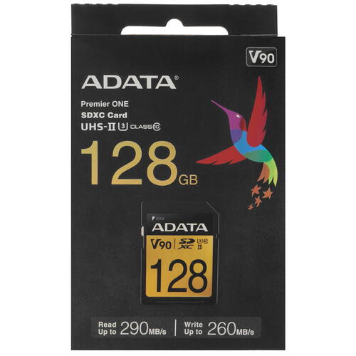 Купить Карта памяти ADATA Premier One SDXC 128 ГБ [ASDX128GUII3CL10-C]  5446195. Характеристики, отзывы и цены в Донецке