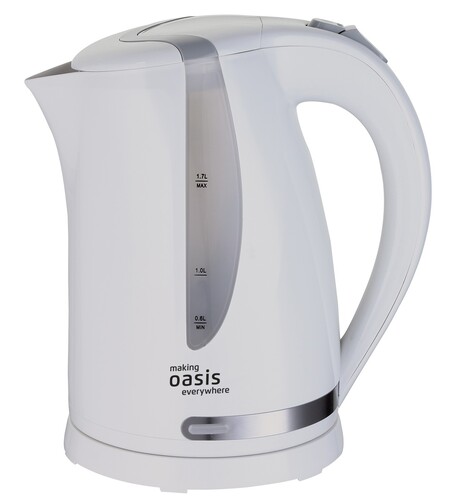 Купить Электрочайник Oasis K-2PW белый  9135263. Характеристики, отзывы и цены в Донецке