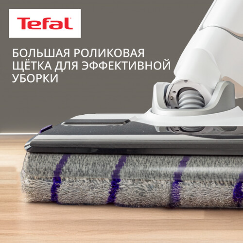 Купить Моющий пылесос вертикальный   Tefal X-Clean 10 GF7540FO  белый  5481255. Характеристики, отзывы и цены в Донецке