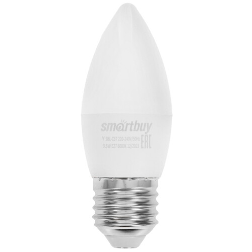 Купить Лампа светодиодная Smartbuy C37-9.5W/6000/E27  9104989. Характеристики, отзывы и цены в Донецке