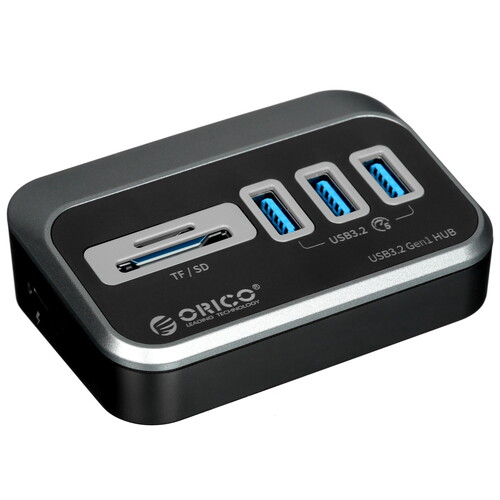 Купить USB-разветвитель ORICO M3U3-3TS-05-BK-BP  5471158. Характеристики, отзывы и цены в Донецке
