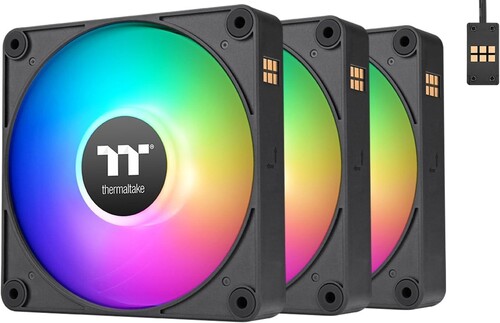 Купить Комплект реверсных вентиляторов Thermaltake CT120 EX Reverse ARGB Sync [CL-F192-PL12SW-A]  5462166. Характеристики, отзывы и цены в Донецке