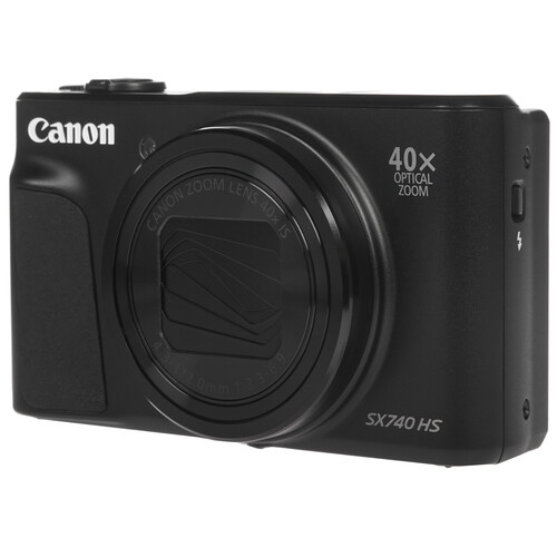 Купить Компактный фотоаппарат Canon PowerShot SX740 HS черный  1285203. Характеристики, отзывы и цены в Донецке