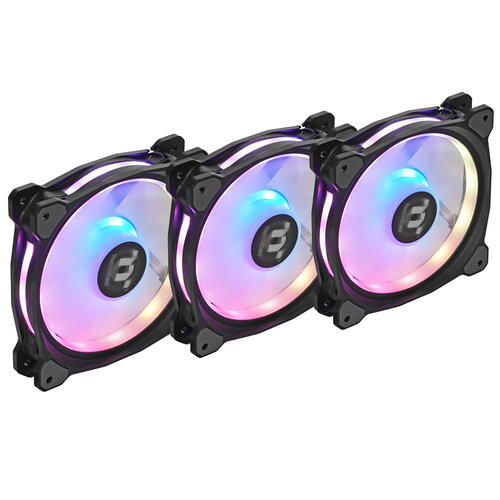 Купить Комплект вентиляторов Thermaltake Riing Duo 12 RGB Radiator Fan TT Premium Edition [CL-F073-PL12SW-A]  1330940. Характеристики, отзывы и цены в Донецке