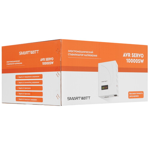 Купить Стабилизатор напряжения SMARTWATT AVR SERVO 10000SW  9226080. Характеристики, отзывы и цены в Донецке