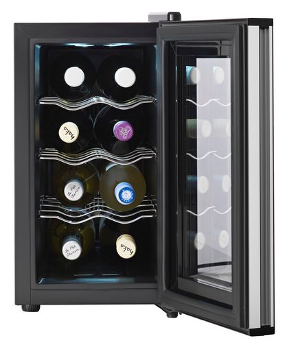 Купить Винный шкаф Tesler WCV-080 SILVER серебристый, черный  9057375. Характеристики, отзывы и цены в Донецке