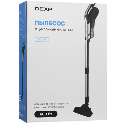 Купить Вертикальный пылесос  DEXP DSC-D600  черный  9123477. Характеристики, отзывы и цены в Донецке