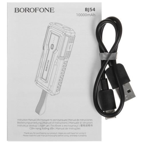 Купить Портативный аккумулятор Borofone BJ54 черный  5456235. Характеристики, отзывы и цены в Донецке