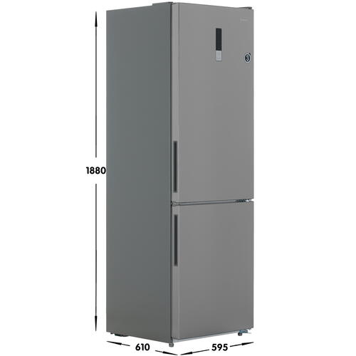 Купить Холодильник с морозильником  DEXP B4-32AMA серебристый  9064767. Характеристики, отзывы и цены в Донецке