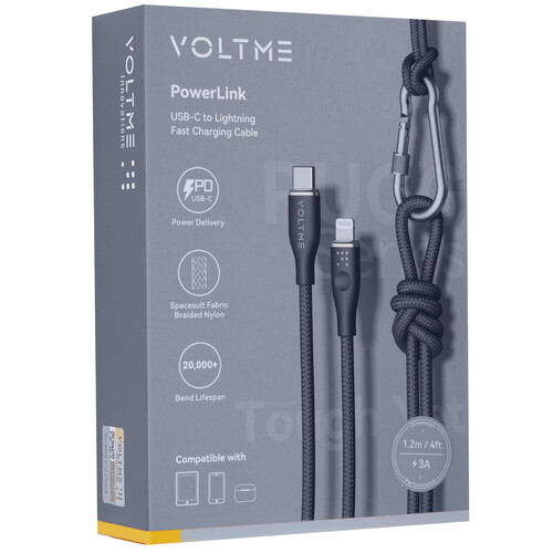 Купить Кабель круглый VOLTME Lightning 8-pin - USB Type-C синий 1.2 м  9210874. Характеристики, отзывы и цены в Донецке