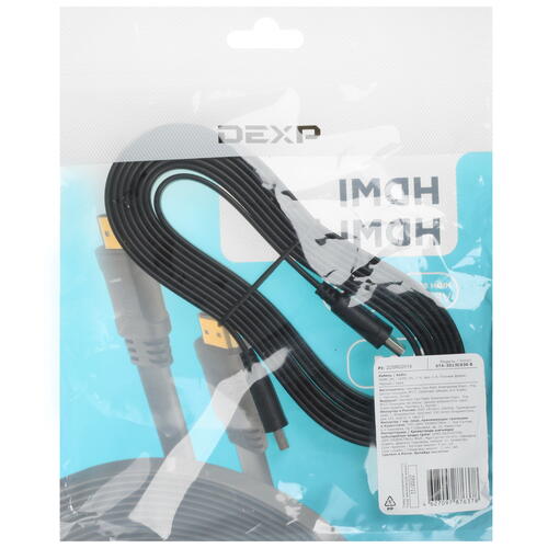 Купить Кабель  DEXP HDMI - HDMI, 3 м  1008288. Характеристики, отзывы и цены в Донецке
