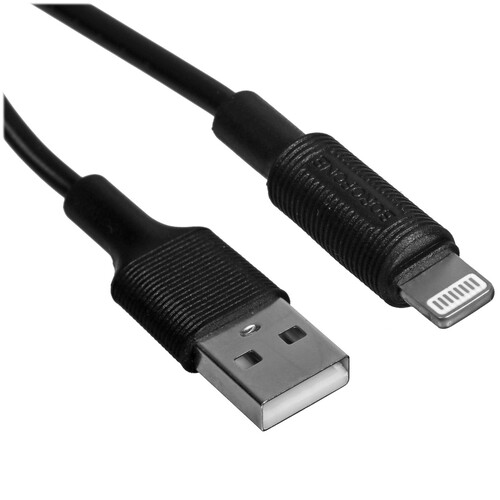 Купить Кабель круглый Borofone Lightning 8-pin - USB 2.0 Type-A черный 1 м  5475078. Характеристики, отзывы и цены в Донецке