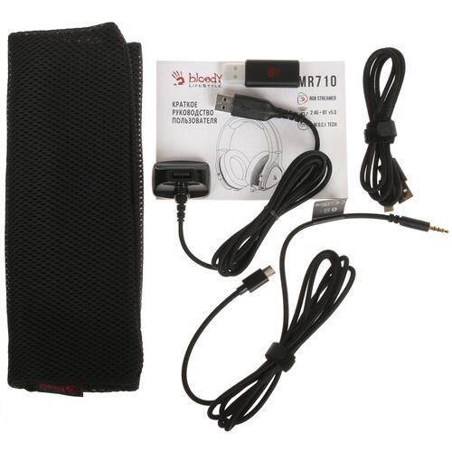 Купить Беспроводные/проводные наушники A4Tech Bloody MR710 серый 2023  5055439. Характеристики, отзывы и цены в Донецке