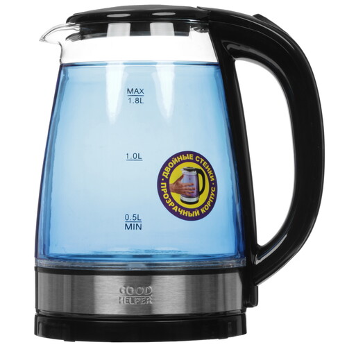 Купить Электрочайник Goodhelper KPG-1810 синий  9304893. Характеристики, отзывы и цены в Донецке