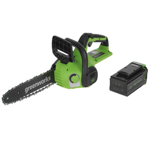 Купить Аккумуляторная цепная пила GreenWorks G40CS30IIK4  шина - 30 см (12")  5081490. Характеристики, отзывы и цены в Донецке